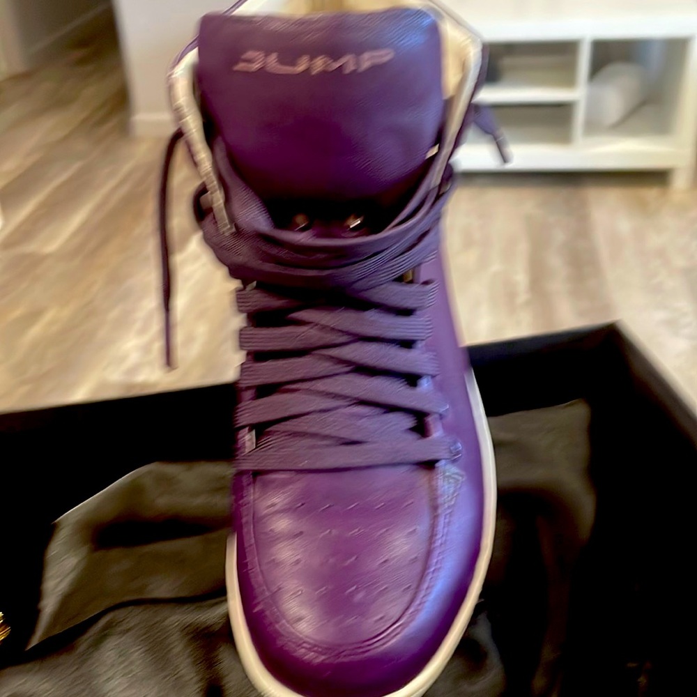JUMP 8 Vanquish  Soft Leather High Top Sneakers Unisex